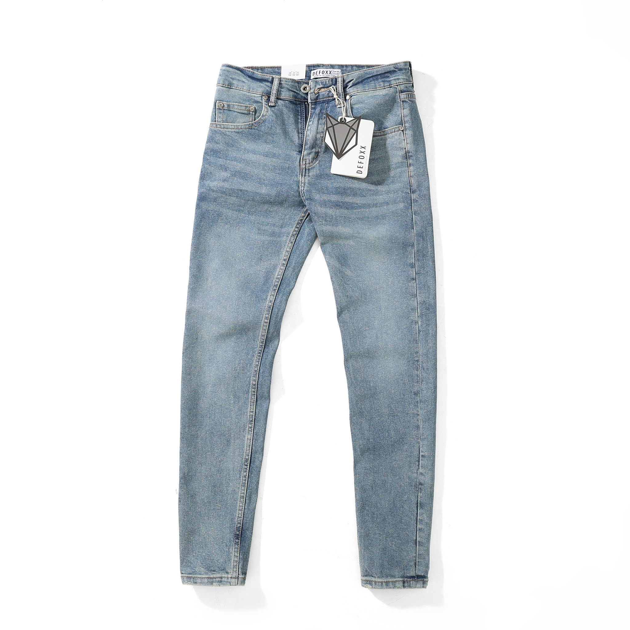 QUẦN JEANS DEFOXX XANH XÁM WASH