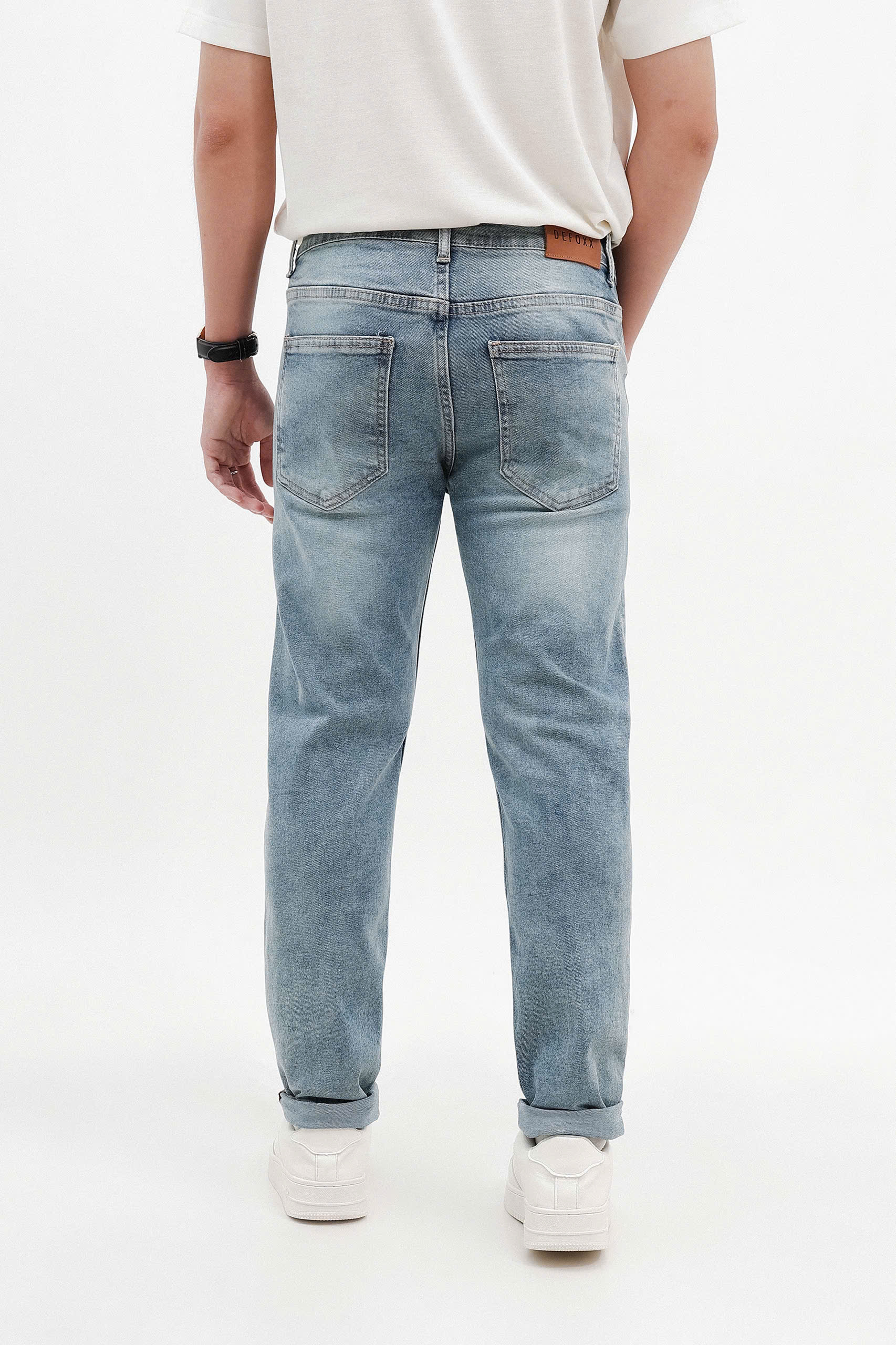 QUẦN JEANS DEFOXX XANH XÁM WASH