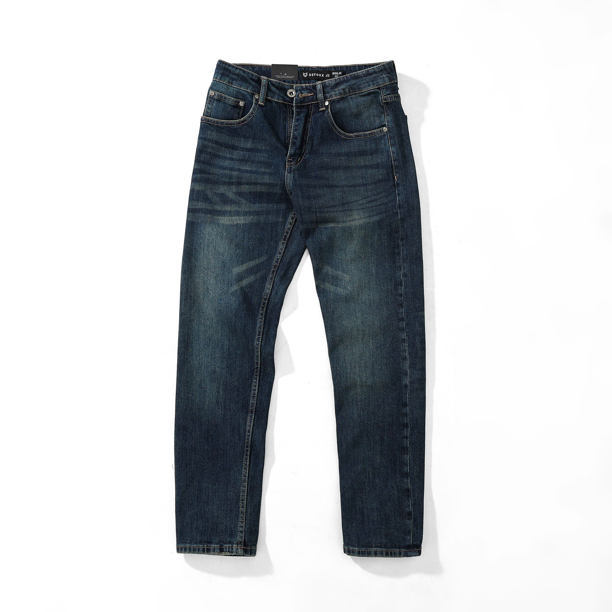 QUẦN JEANS DF XANH WASH REGULAR-FIT