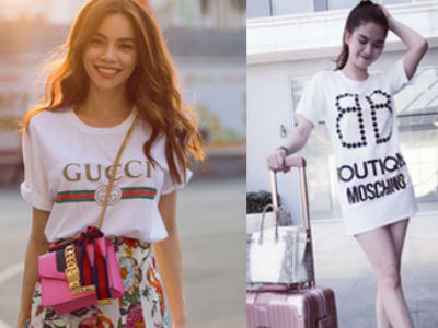 Những chiếc áo phông trị giá hơn chục triệu đồng của người đẹp Việt