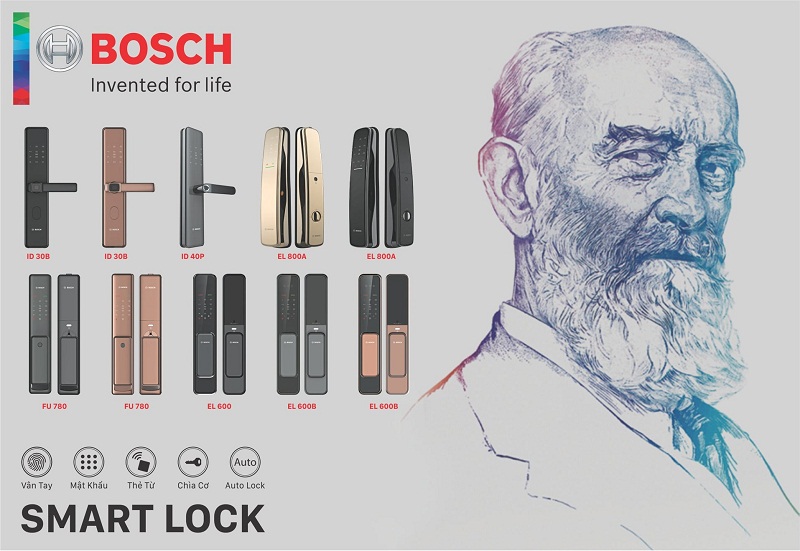 Khóa Cửa Vân Tay, Khóa Điện Tử BOSCH Chính Hãng | Bosch Luxury - Hệ ...