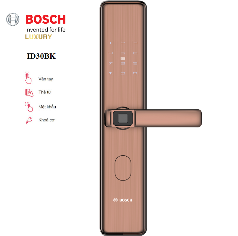 id30kb - Khóa Cửa Vân Tay BOSCH ID30BK