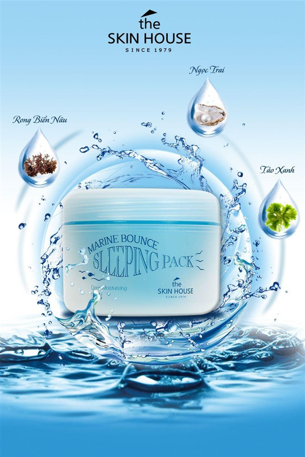 Review mặt nạ ngủ the skin house: siêu phẩm cấp ẩm cực tốt cho làn da
