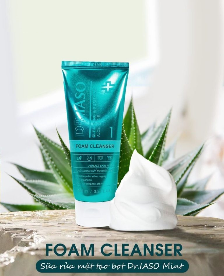 SỮA RỬA MẶT TẠO BỌT DR.IASO MINT DÀNH CHO DA NHẠY CẢM