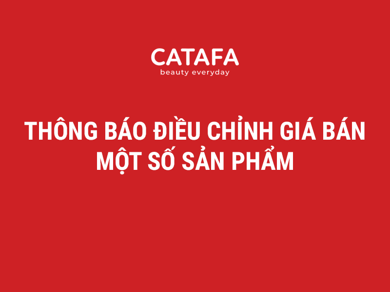 THÔNG BÁO ĐIỀU CHỈNH GIÁ BÁN LẺ MỘT SỐ SẢN PHẨM