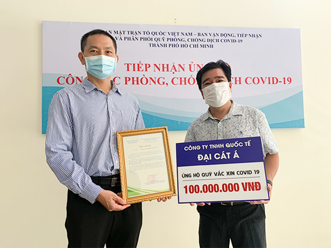 Đại Cát Á và sứ mệnh đóng góp quỹ vắc-xin phòng Covid vì cộng đồng