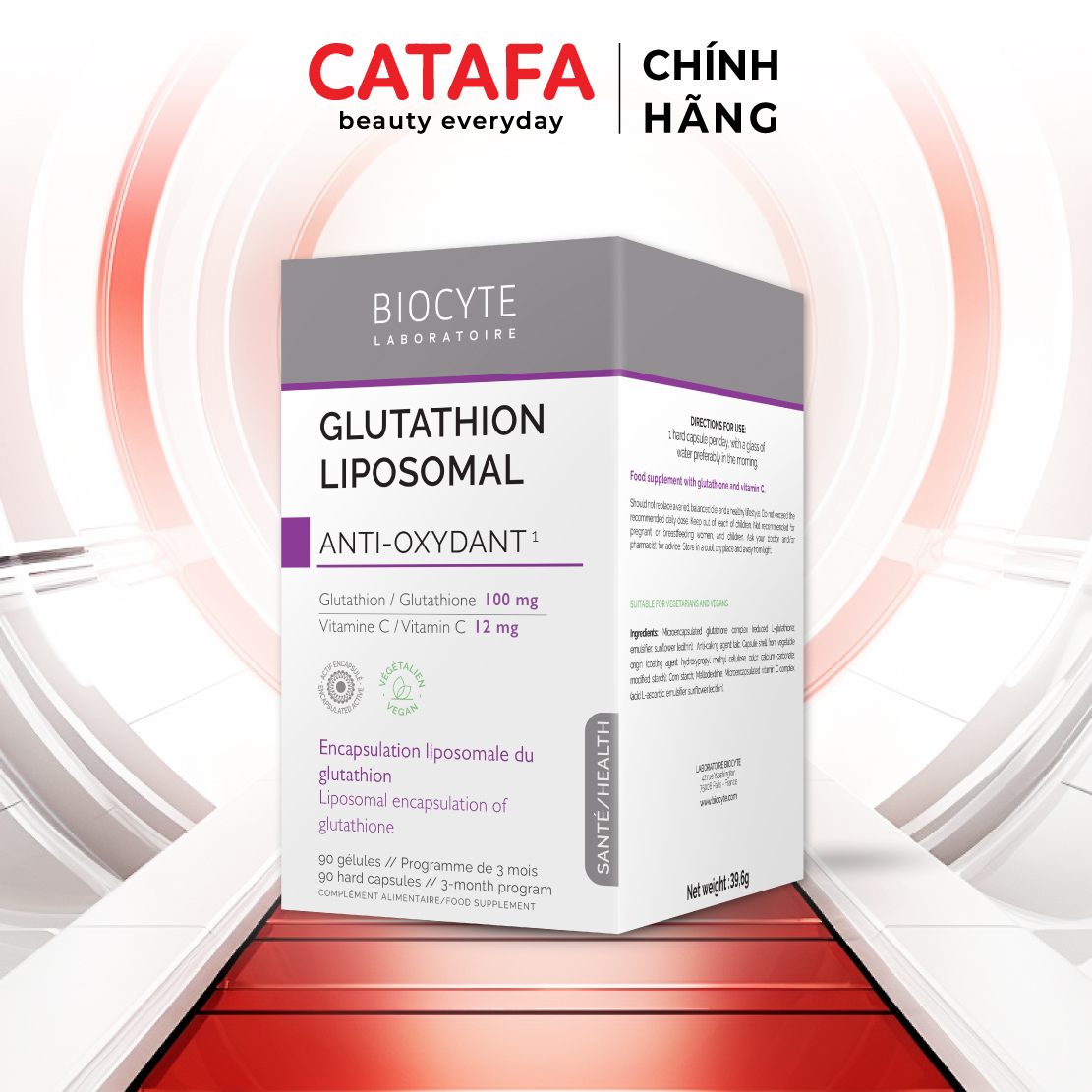 B19C Thực phẩm bảo vệ sức khỏe Glutathion Liposomal - Biocyte