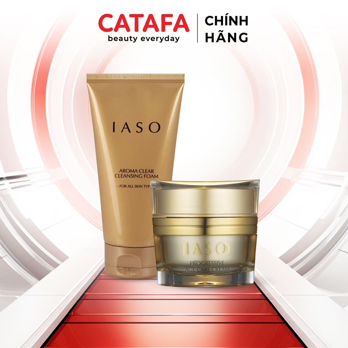Combo I01 + I20 (Aroma Clear Cleansing Foam + Progressive Age Care Cream) - IASO