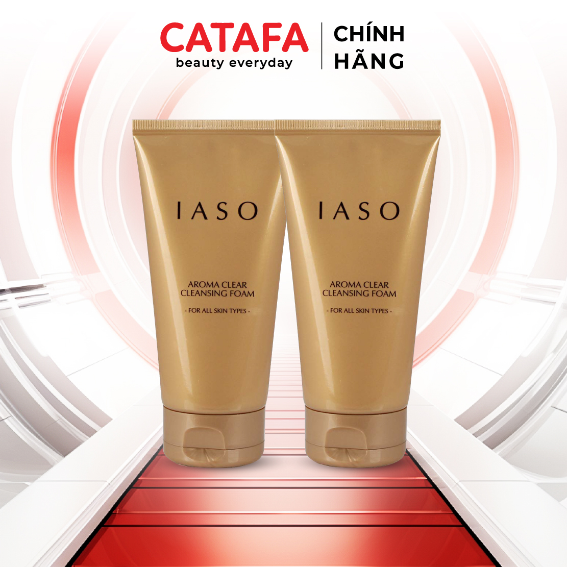 Combo 2 I01 Sữa rửa mặt Aroma Clear Cleansing Foam - IASO