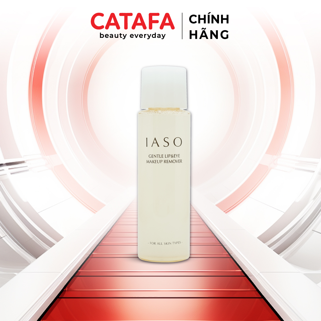 I42 Nước tẩy trang mắt và môi Gentle Lip & Eye Make Up Remover - IASO