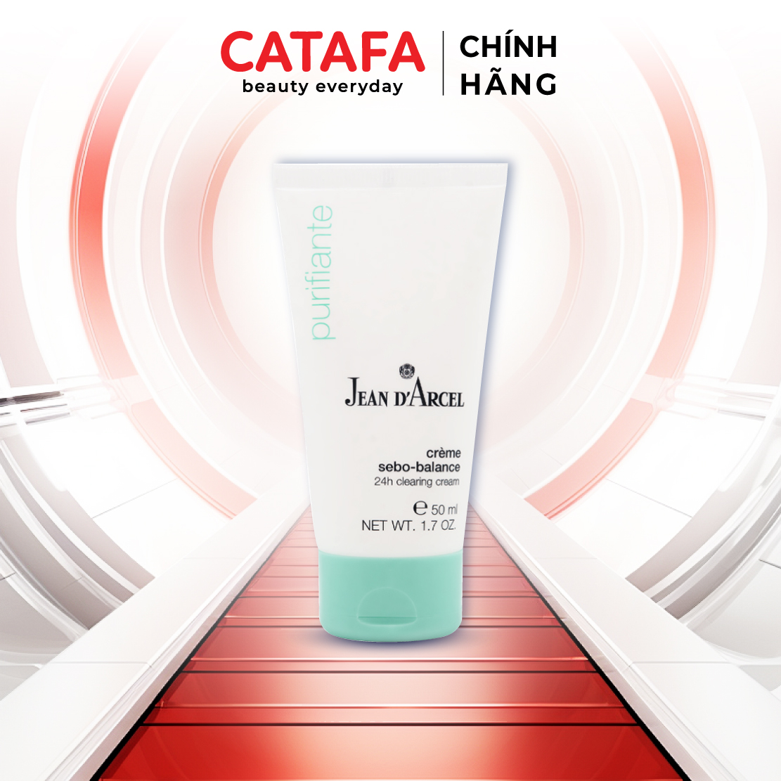 J10 Kem dưỡng 24h giúp giảm dầu, hỗ trợ ngăn ngừa mụn Clearing Cream - Jean d'Arcel