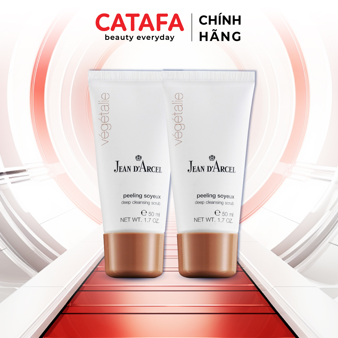 Combo 2 J135 Kem loại bỏ tế bào da chết Deep Cleansing Scrub - Jean d'Arcel