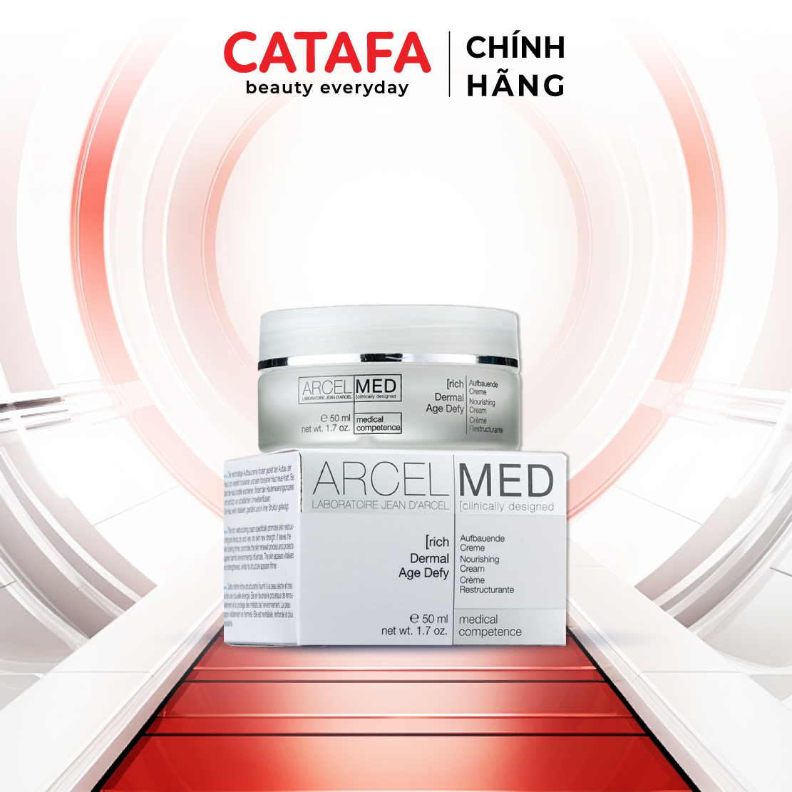 J64 Kem dưỡng ẩm, làm dịu da nhạy cảm và mẫn cảm Rich Dermal Age Defy  - Jean d'Arcel