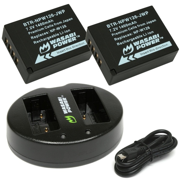 Bộ Pin sạc wasabi NP W126