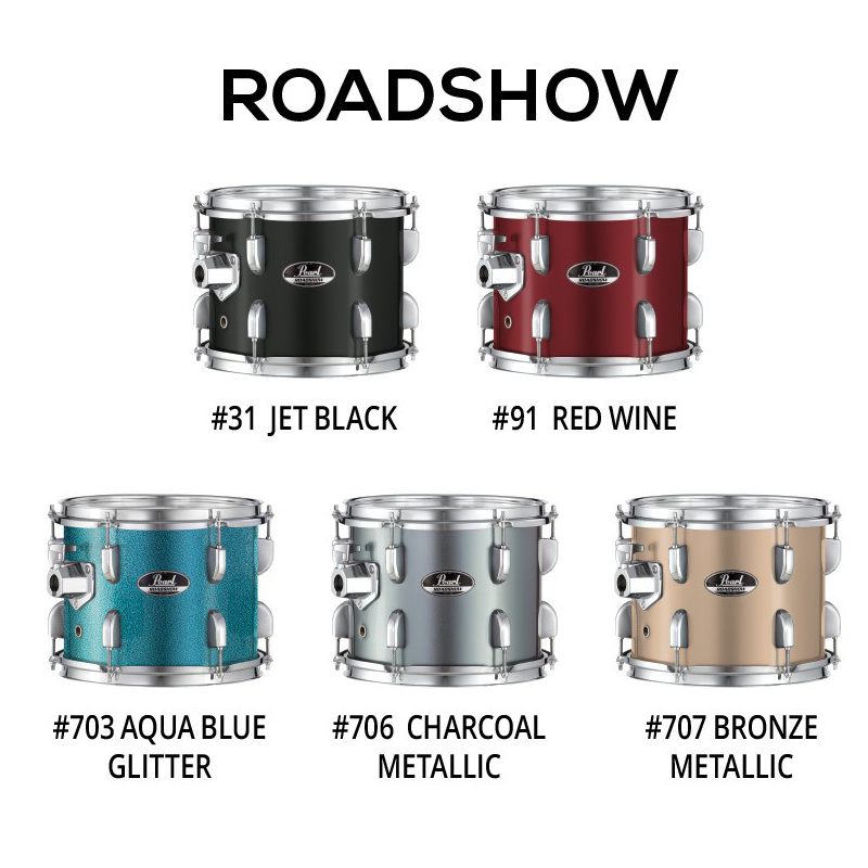 Các mã màu đa dạng của trống cơ Pearl Roadshow RS-505C
