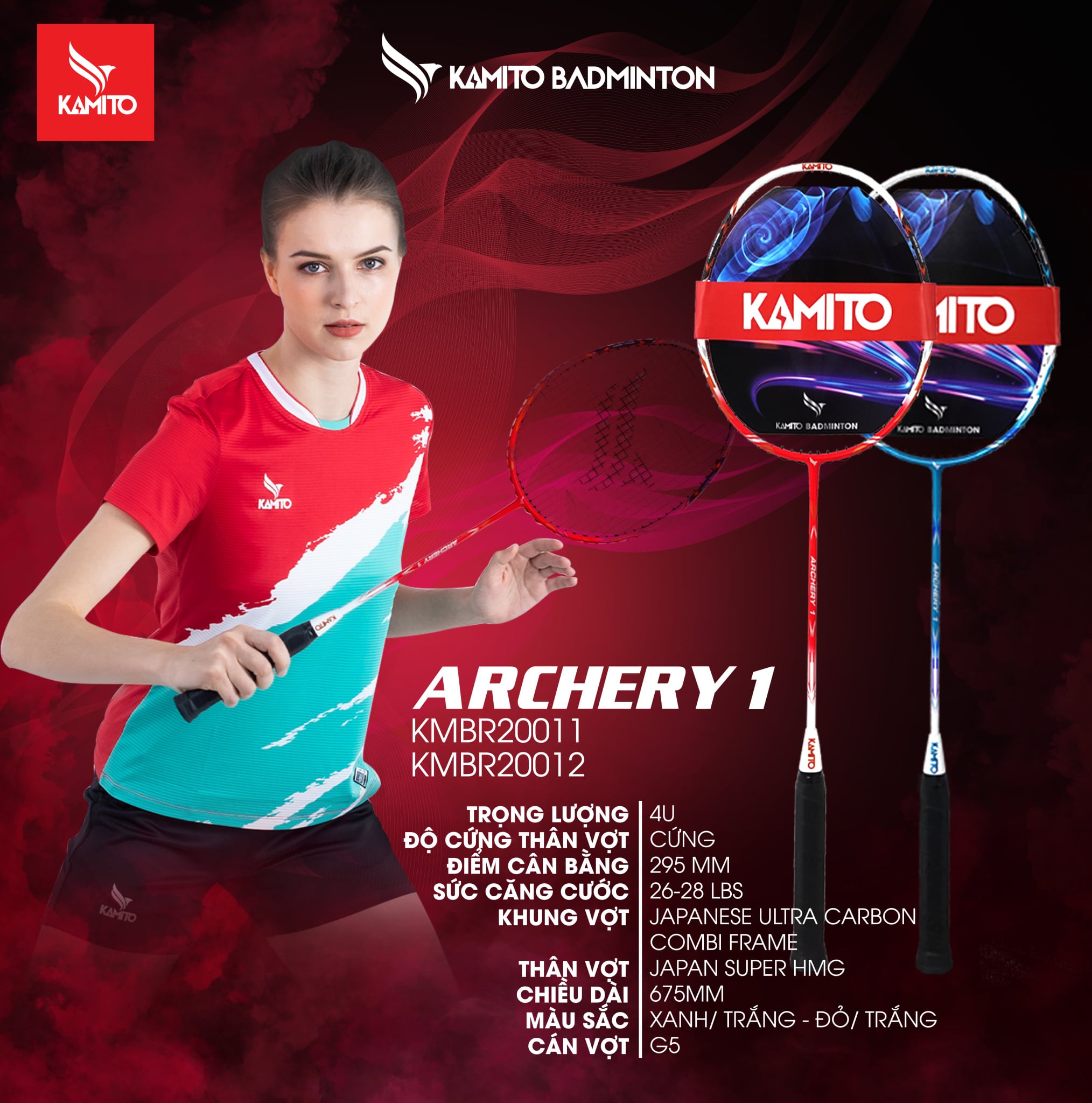 Vợt Cầu Lông Kamito Archery 1 Chính Hãng