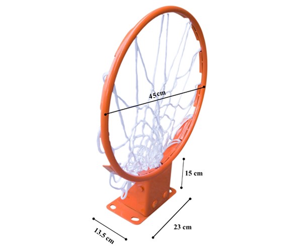 Khung Vành bóng rổ tiêu chuẩn NBA thi đấu (1 lò xo Chịu lực 160kg) dùng cho nhà thi đấu huấn luyện và giảng dạy