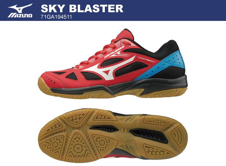 Giày cầu lông Mizuno Sky Blaster - Đỏ trắng đen