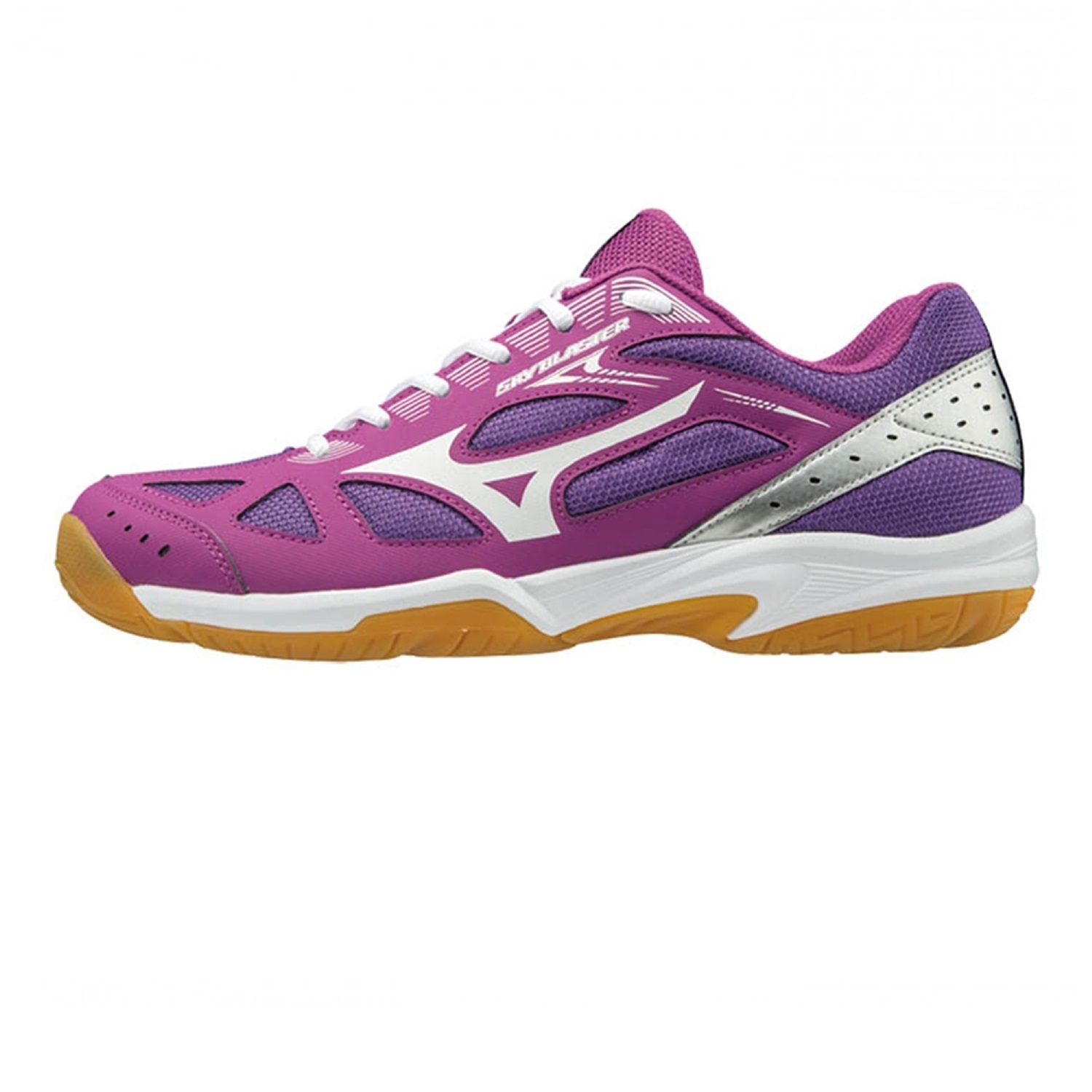 Giày cầu lông Mizuno Sky Blaster - Tím trắng bạc