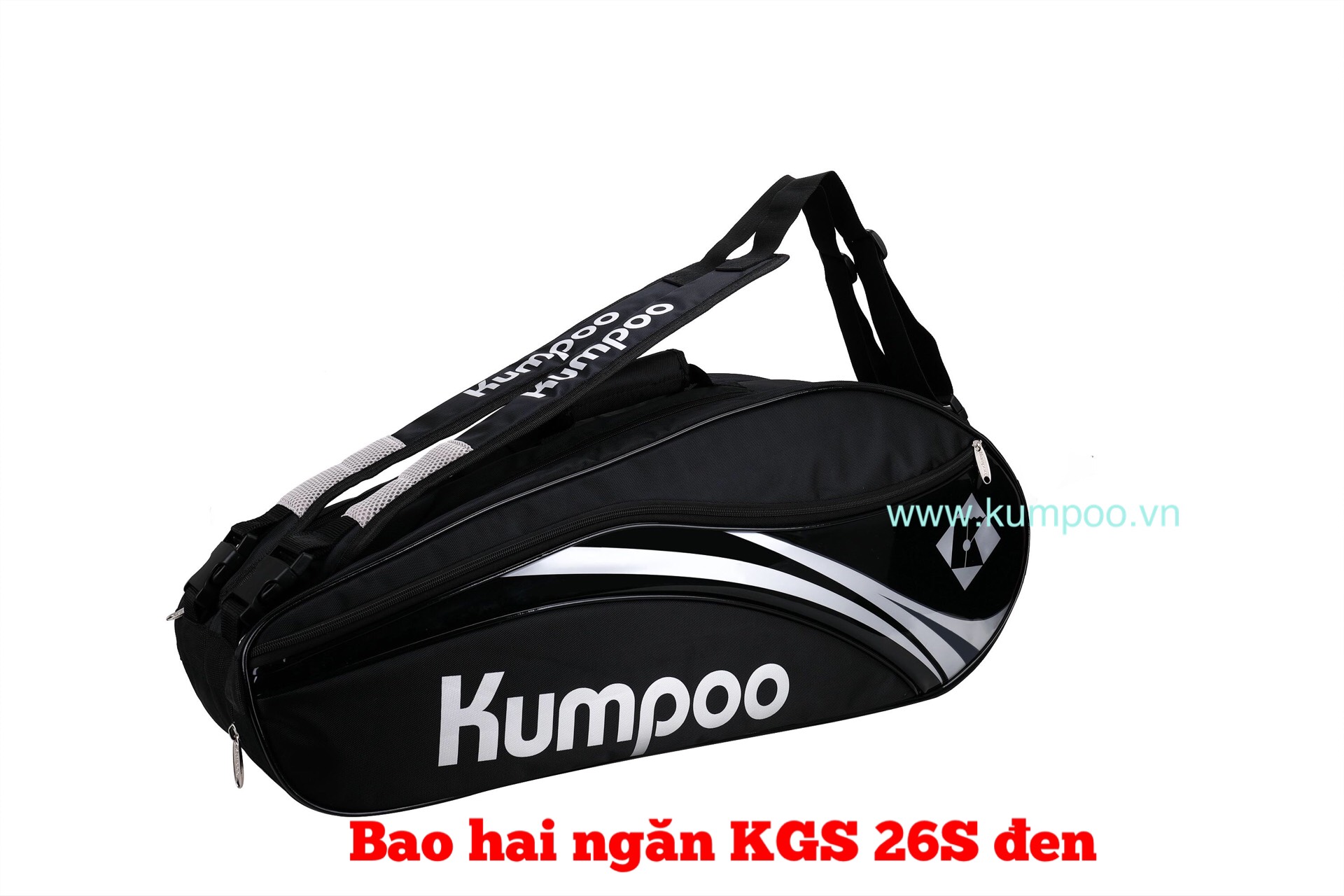 Bao Vợt Cầu Lông Kumpoo KGS 26S - Đen