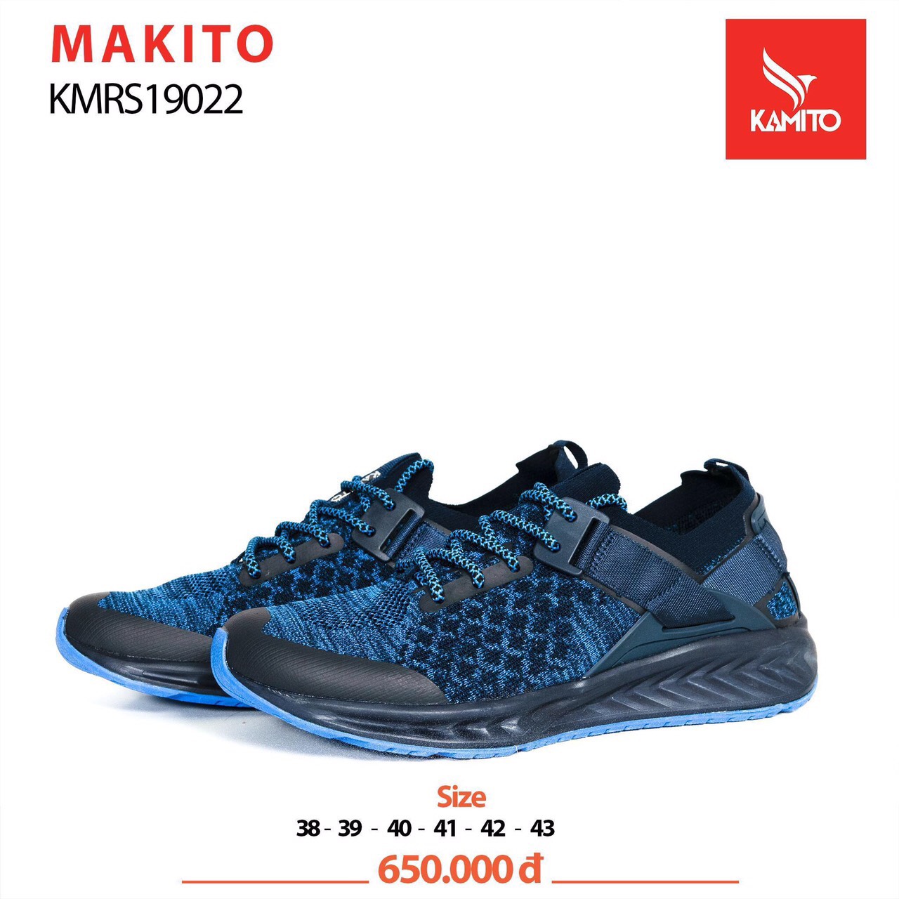 Giày thể thao nam Kamito MAKITO - Xanh navy