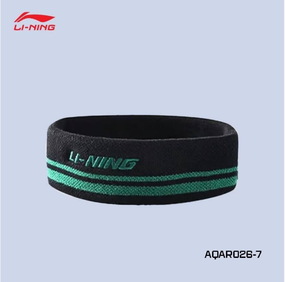 Băng đầu Lining AQAR026-7 Đen kẻ Xanh lá