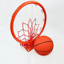 Combo Bộ vành bóng rổ 35 cm + bóng rổ số 6 (tặng kim bơm + lưới đựng bóng)