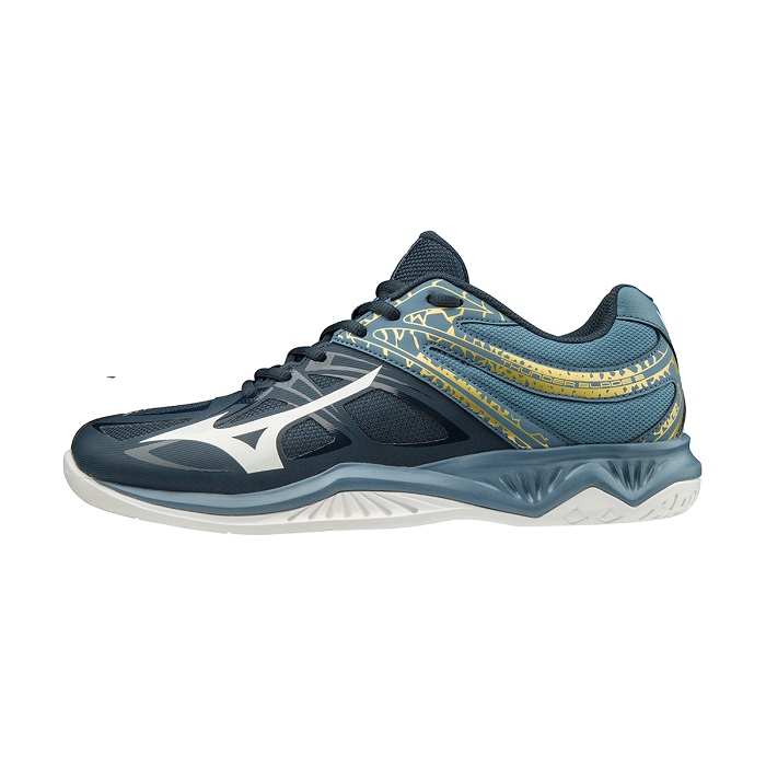 Giày cầu lông Mizuno Thunder Blade 2 - Xanh trắng