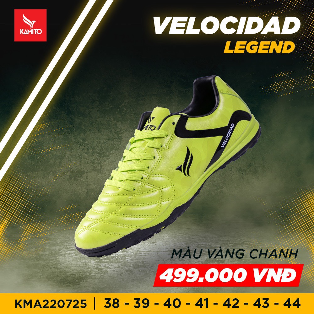 Giày bóng đá Kamito Velocidad Lengend-TF Xanh chuối