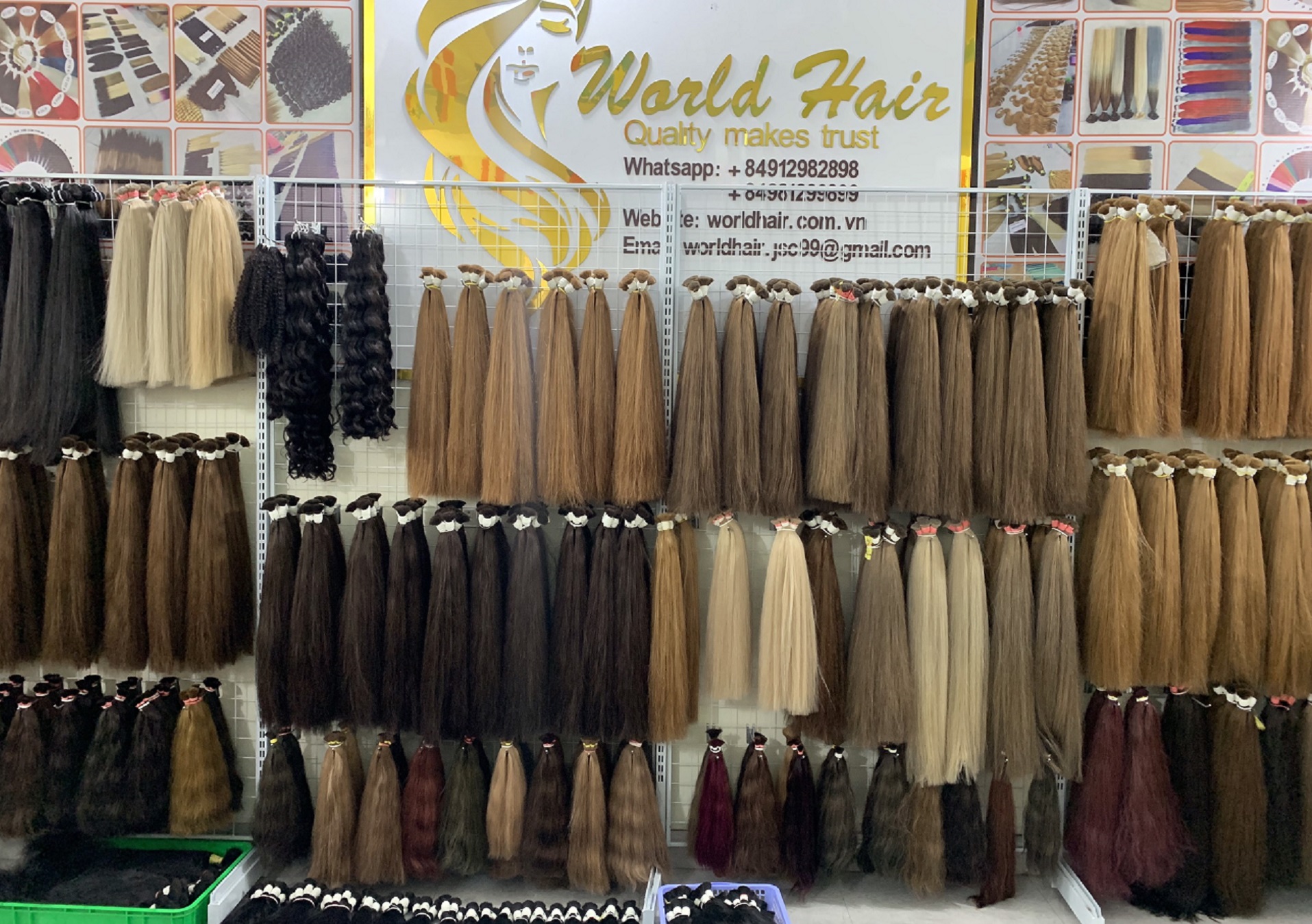 visit the sample products displayed at the factory