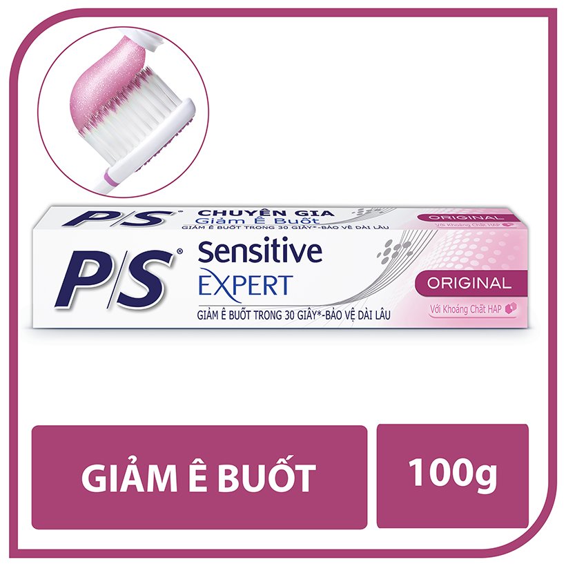 Kem đánh răng giảm ê buốt P/S Sensitive Expert 100g