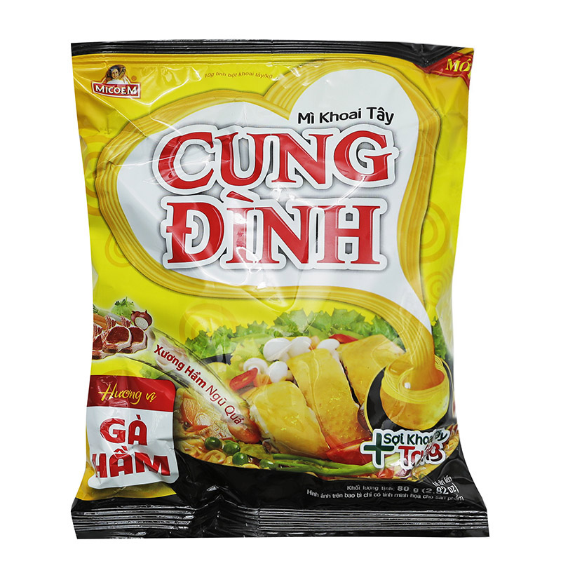 Mì khoai tây Cung Đình vị gà hầm gói 80g