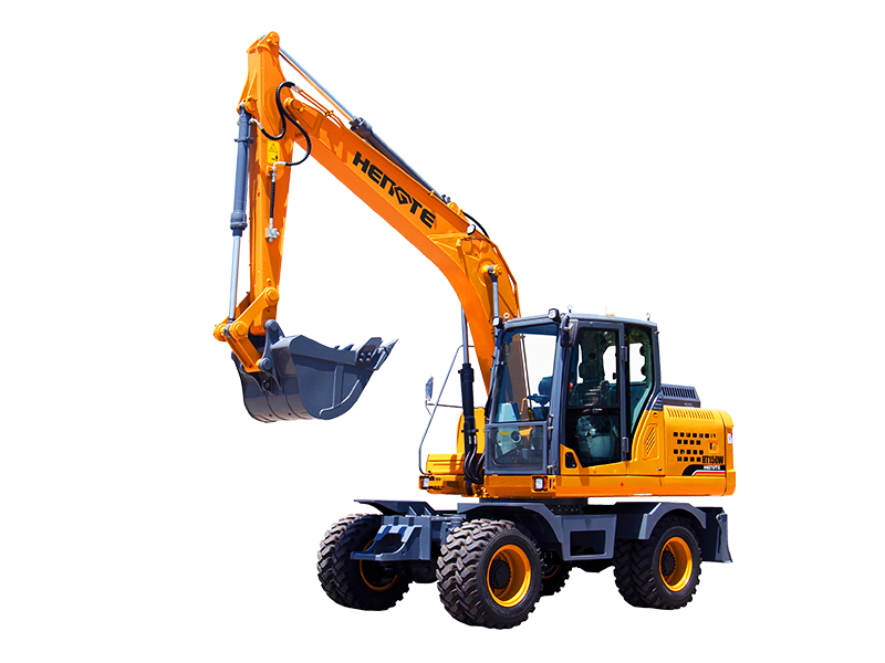 Máy xúc đào bánh lốp 06 Hengte HT145W