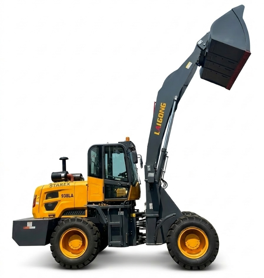 Máy xúc lật cần dài đổ cao LAIGONG LG938LA