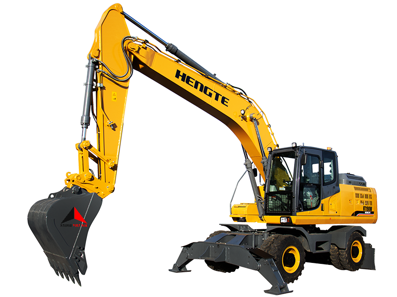 Máy xúc đào bánh lốp 1m3 Hengte HT190W