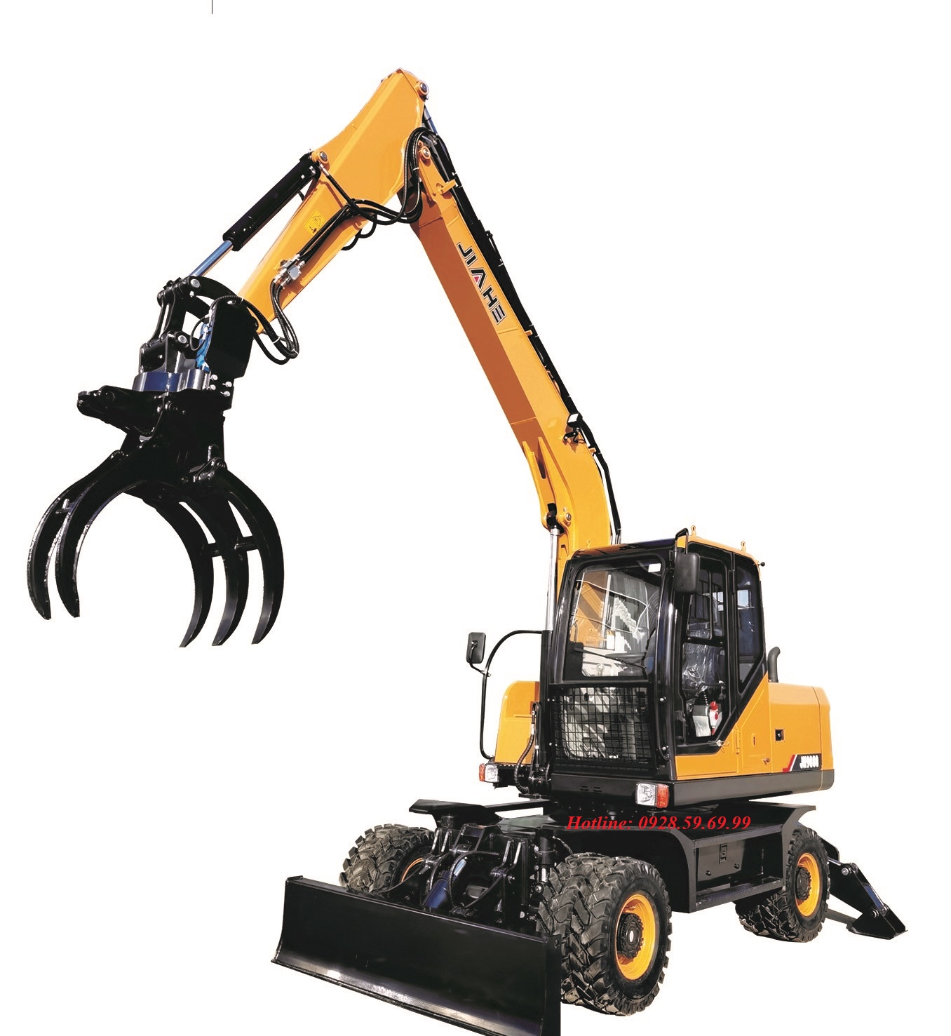 Máy xúc đào bánh lốp JIAHE JHW9088