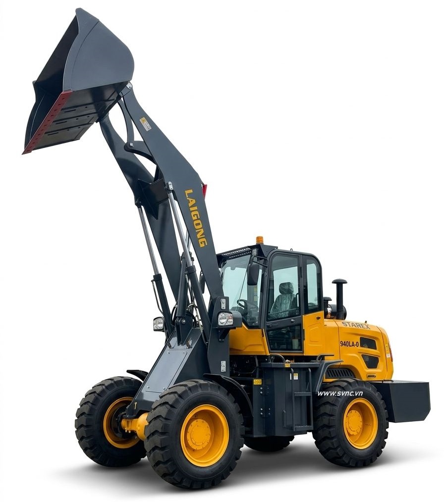 Máy xúc lật cần dài đổ cao LAIGONG LG940LA