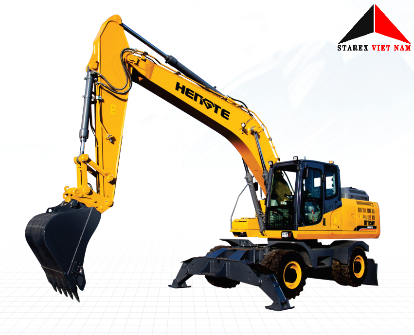 Xe đào lốp 07 HENGTE HT175W