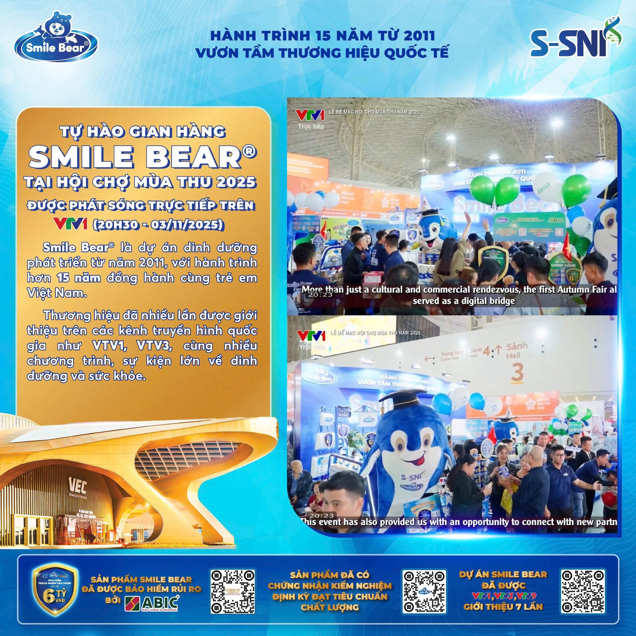 Tự hào Gian hàng Smile Bear tại các triển lãm lớn toàn quốc