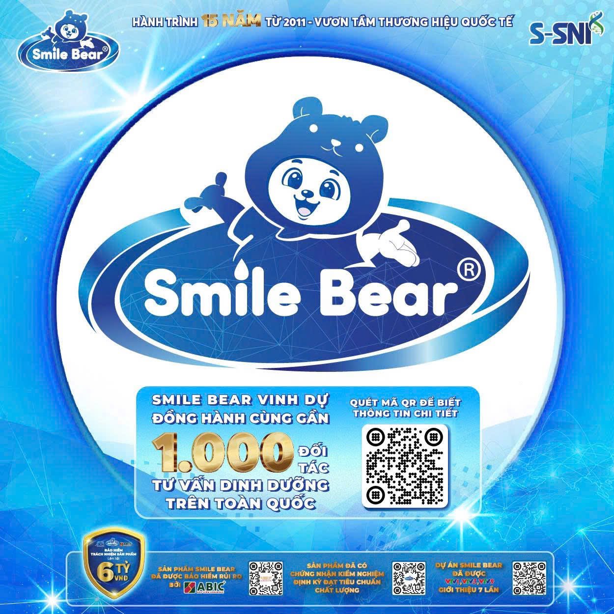 SMILE BEAR – VINH DỰ ĐỒNG HÀNH CÙNG GẦN 1.000 CÁC ĐẠI LÝ LÀ CÁC ĐỐI TÁC TƯ VẤN DINH DƯỠNG TRÊN TOÀN QUỐC