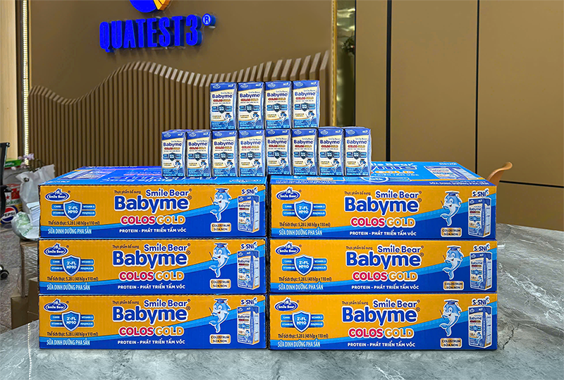 Thay đổi bao bì sản phẩm SBPS Smile Bear Babyme Colos Gold