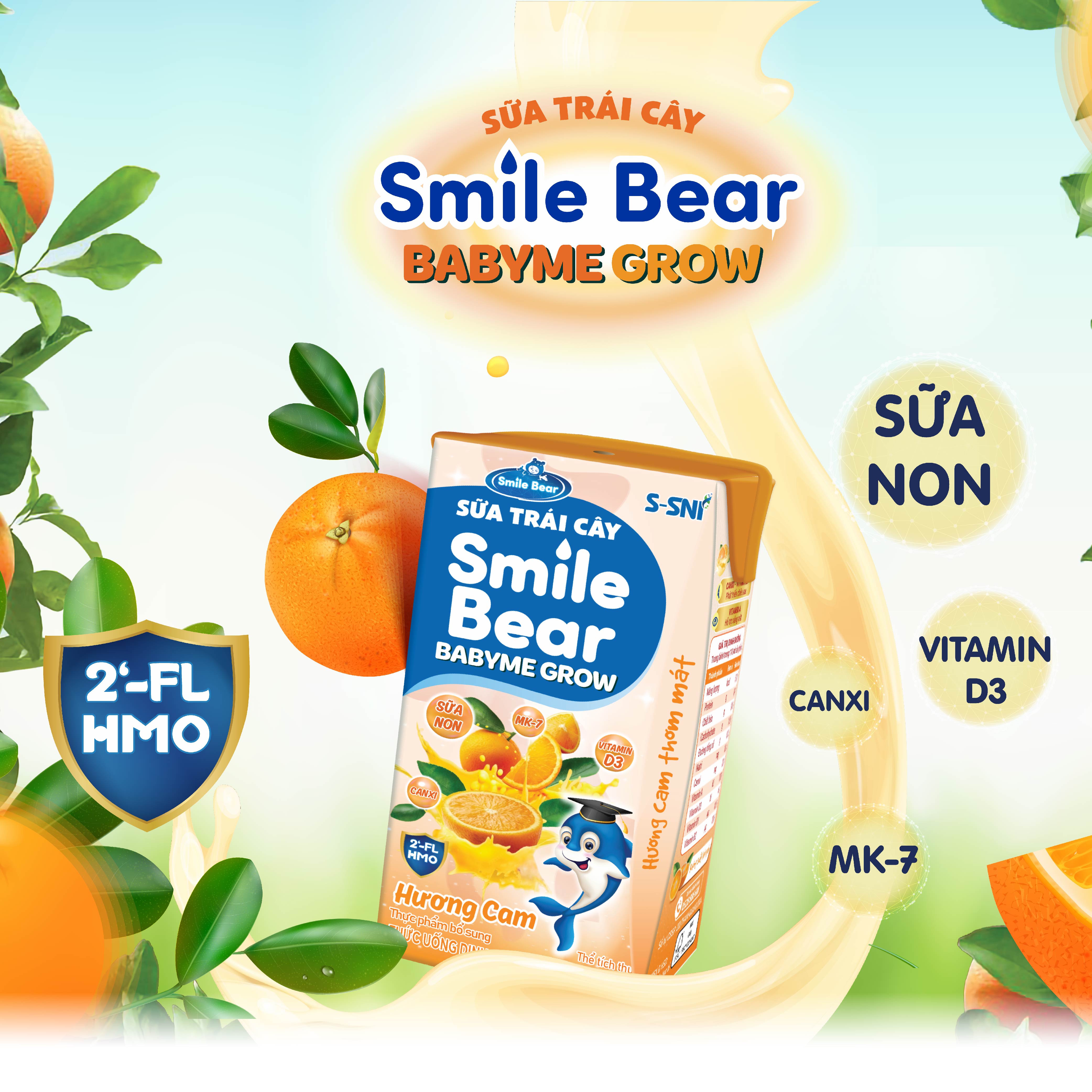 Smile Bear Sữa trái cây - Vị Cam
