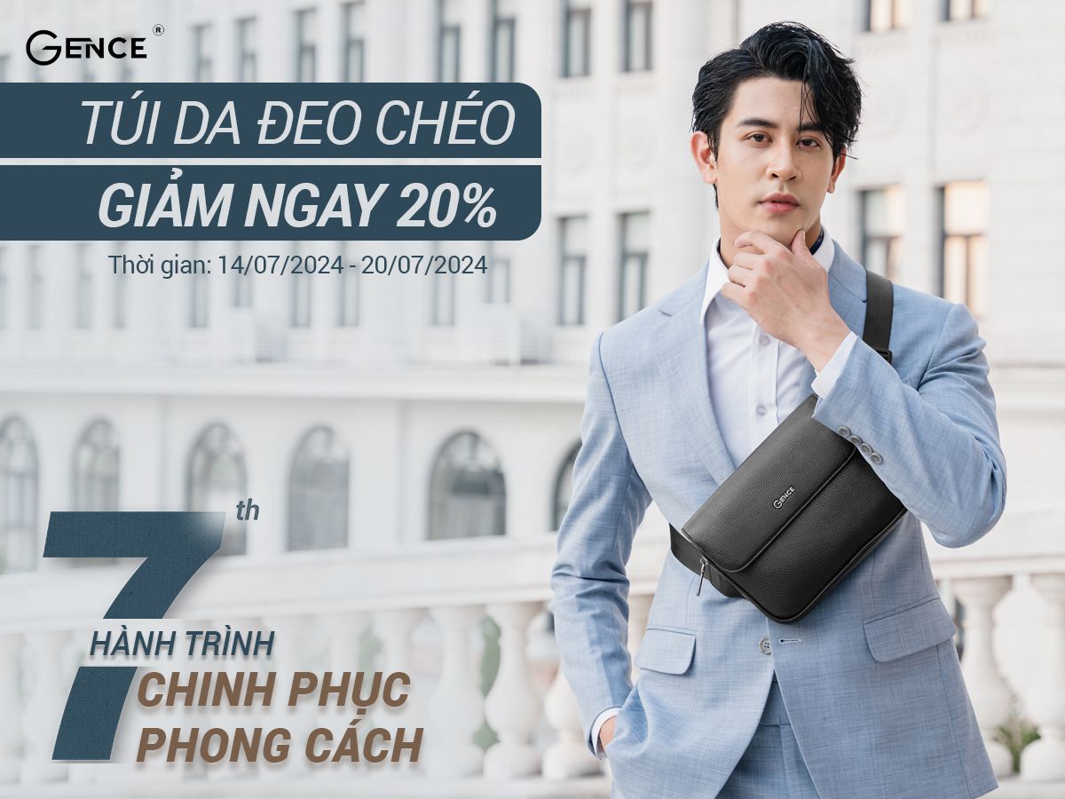 Túi đeo chéo nam sale 20%