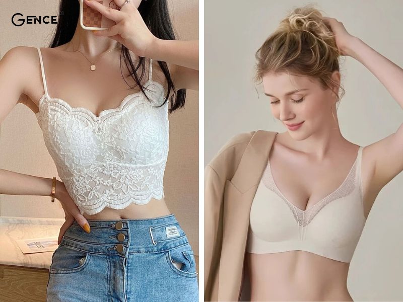 Áo bra họa tiết ren mang đến nét đẹp quyến rũ