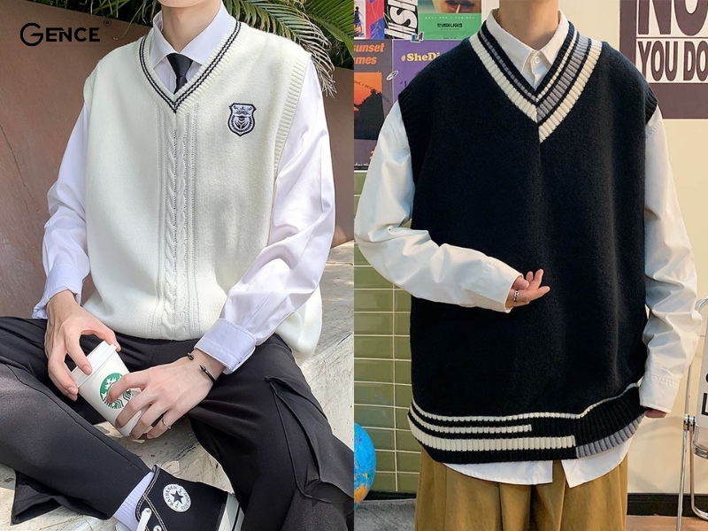 Áo gile len nam giữ ấm cơ thể, mang phong cách trẻ trung