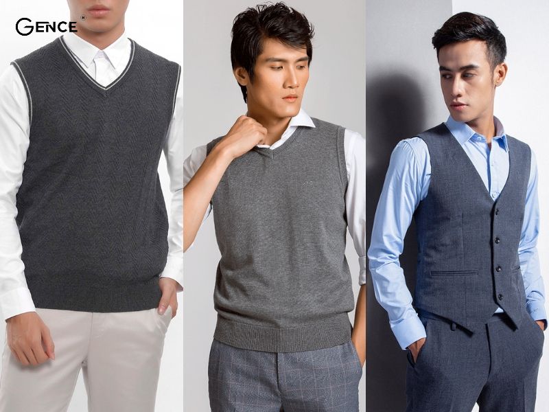 Áo gile len và sơ mi mang đến cho bạn vẻ đẹp lãng tử