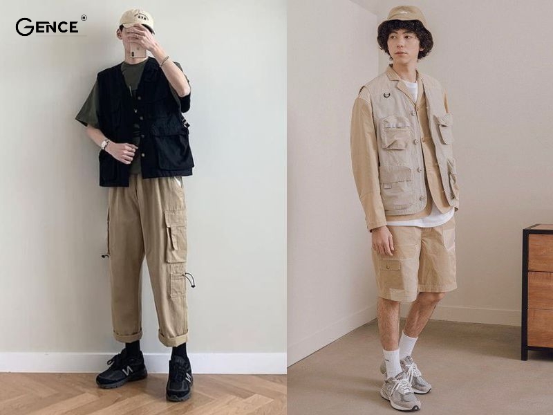 Áo gile túi hộp đa dạng mọi phong cách