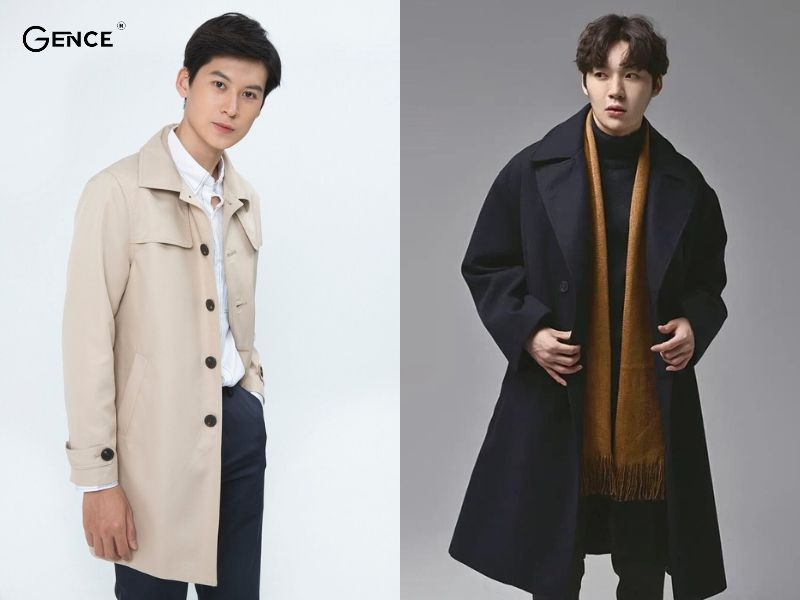 Áo măng tô giúp bạn giữ ấm cơ thể và mang nét đẹp lịch lãm