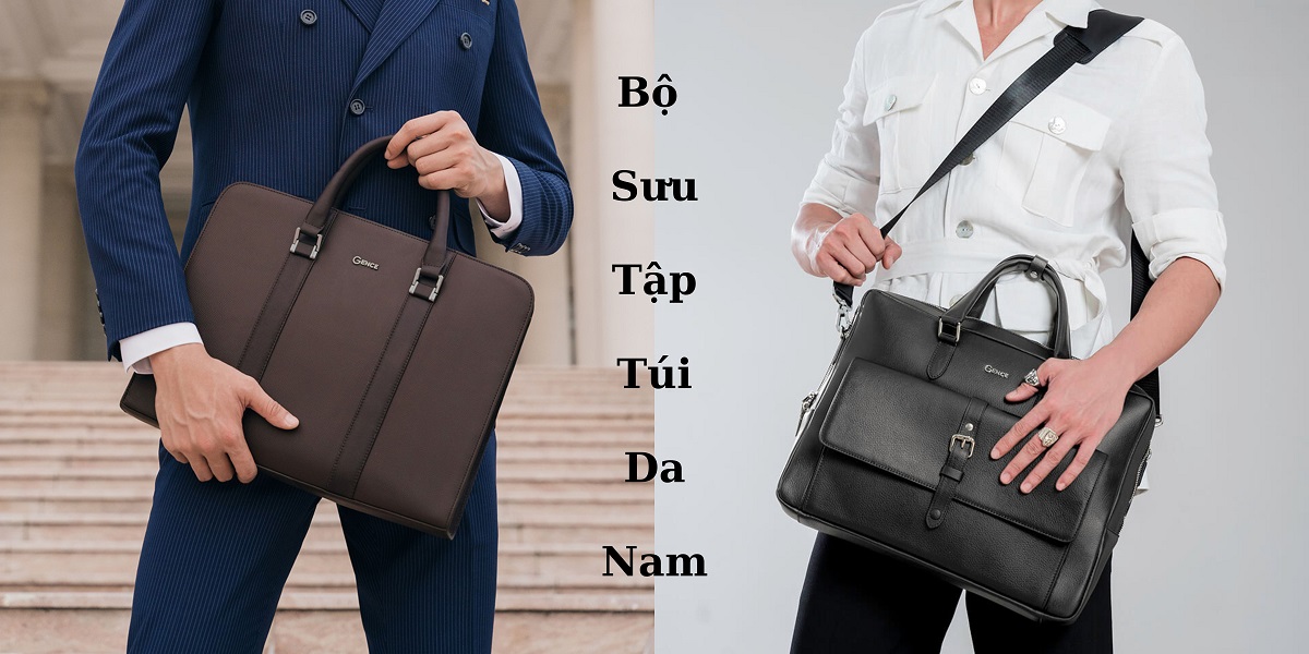 Bộ sưu tập túi da nam cao cấp Gence chính hãng