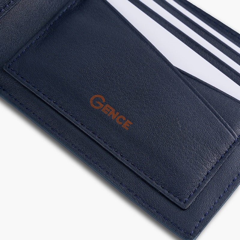 Bóp da nam đẹp gence C12 da Epsom chống xước cao cấp